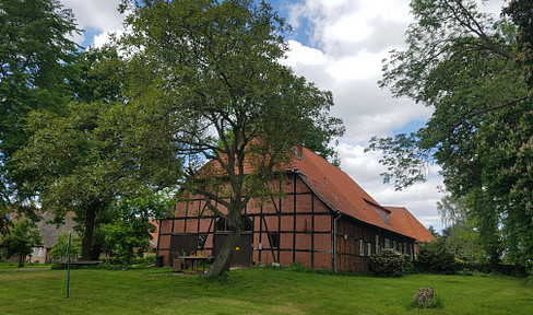 A gem on the Elbe, pure idyll - old vicarage in Radegast for sale
