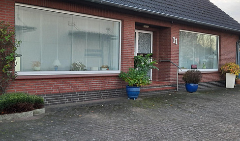 Büro oder Verkaufsraum mit durchgehender Fensterfläche, WC, Abstell- und Kellerraum (mit Tageslicht)