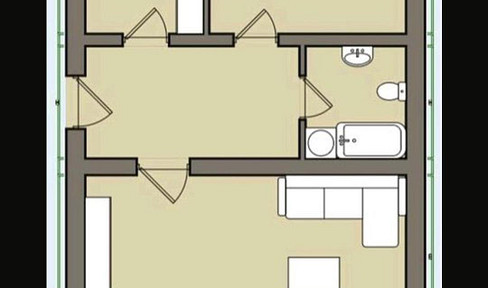Free of commission! Rented 2-room apartment with balcony in Altdorf near LA