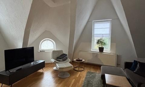 Unique charming duplex apartment with open gallery