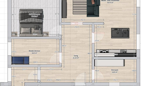 4-room apartment with balcony KFW55