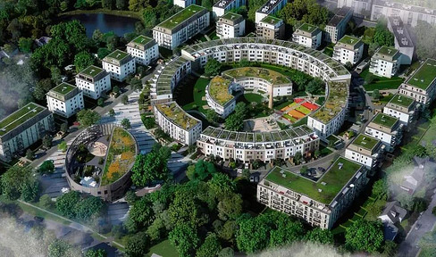 First occupancy: Modern, bright, 2-room apartment new building with balcony, elevator, barrier-free in Alt-Mariendorf