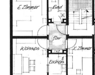 2-room apartment for sale, ideal for a handyman (with balcony, located in Vöhringen town).