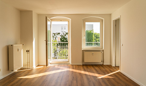 Rarität am Helmholtzplatz: helles und absolut ruhiges City-Apartment mit Balkon + DG-Rohling