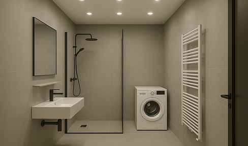 High-quality renovated 2-room apartment in a prime location in Echterdingen with balcony & underground parking space