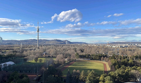 (reserviert) Alte Donau: 2 Zimmer Wohnung mit Weitblick in Toplage