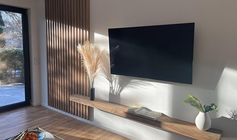 Living with a feel-good factor - renovated half of a house between city and nature