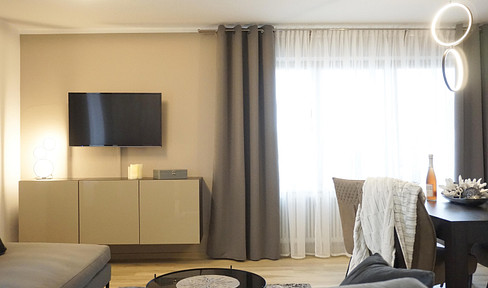 Wohnen auf Zeit: Charmante, voll ausgestattete 2-Zi-Whg mit Balkon (befristet bis 04/2026)