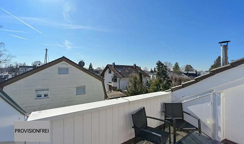 4-room maisonette apartment with terrace. Modern attic maisonette with terrace, fireplace, and garage.