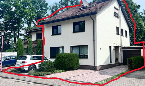 CHARMANTE DOPPELHAUSHÄLFTE IN BEGEHRTER LAGE DER HARDWALDTSIEDLUNG OFTERSHEIM