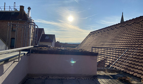 Renovierte 2-Zimmer-Wohnung mit Dachterrasse und Einbauküche in Münsingen