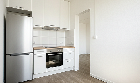 Bright & cozy 3-room apartment with fitted kitchen for rent in Görlitz