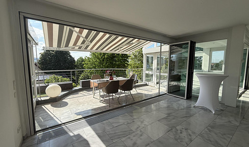 A gem of a property in the Ziegeleipark, offering unobstructed views over Heilbronn.