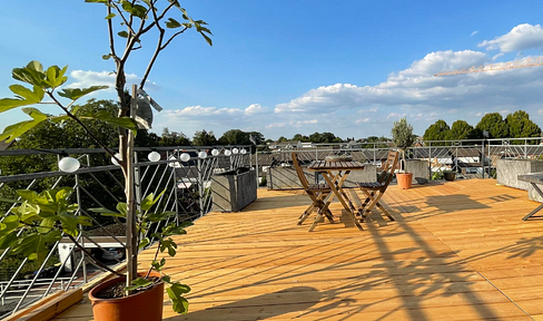 Maisonettewohnung mit exklusiver Dachterrasse in zentraler Lage von Bocholt