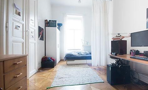 ***** direkt bei der TU Graz im Herz-Jesu-Viertel: 2-Zimmer-Altbauwohnung mit Balkon