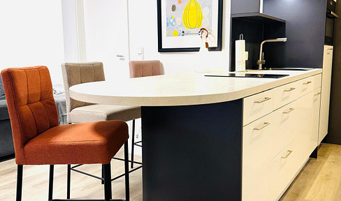 Frisch sanierte & voll möblierte 60 m²-Wohnung mit großer Terrasse + Tiefgarage