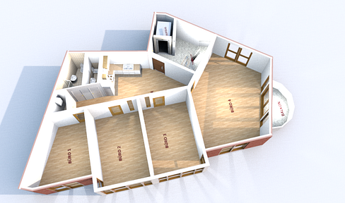 Rendite 4% od. Selbstnutzung: 4-5 Zi Whg 126 qm mit Aufzug, zentral u ruhig  S-Bahn Nähe