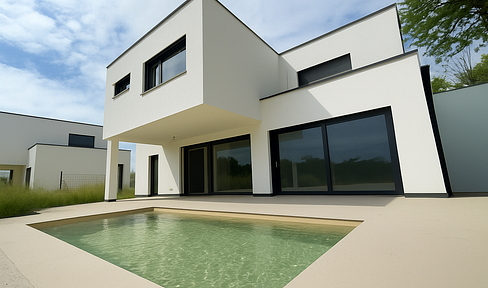 Exklusiver Neubau in Ybbs an der Donau, Bezirk Melk Erstbezug Einfamilienhaus Pool Aussicht