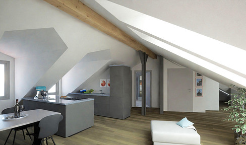 Attic floor for conversion Jakobervorstadt-Nord