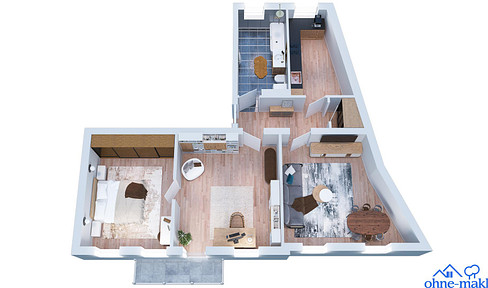 Großzügige 3 Zimmer Altbau Wohnung