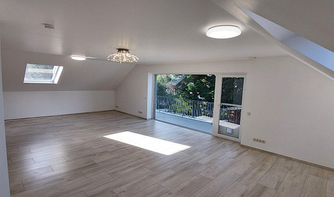 Bright, luxurious apartment with a large balcony.