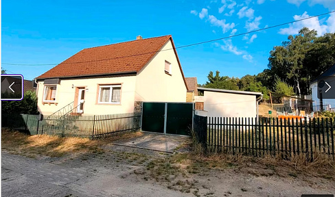 Detached house with large plot, outbuildings, workshop, well