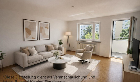 Helle 2-Zimmer-Wohnung mit Südbalkon Bestlage von München-Bogenhausen – Provisionfrei