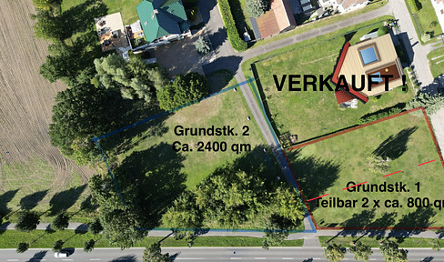 10% EASTER DISCOUNT! Looking for friendly neighbors! Two large, dividable, and sunny plots of land for sale in 16766 Kremmen!