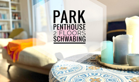 Exklusives Park-Penthouse, 2 Schlafzimmer, 2 Terrassen, 95 qm, München Schwabing
