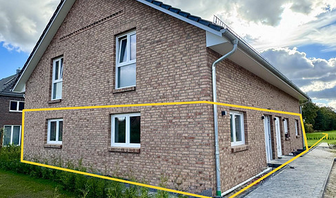 Neubau: Doppelhaushälfte auf einer Ebene mit eigenem Traumgarten