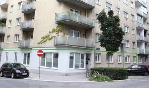 Efficient office space and commercial shop/ practice on ground floor near main station, current yield: 5.5%