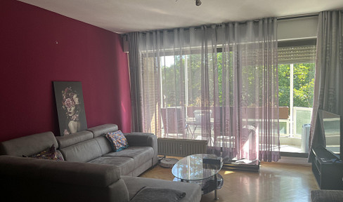 Fully furnished 2-room apartment with large balcony for subletting in Cologne-Junkersdorf