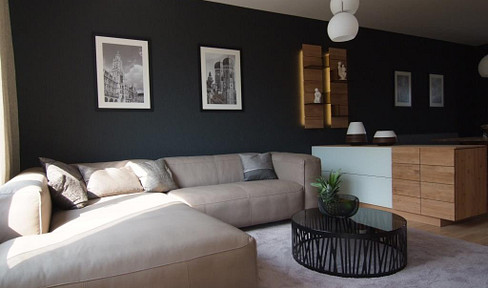 Very well-kept and high-quality furnished penthouse - commission-free - roof garden, underground parking garage