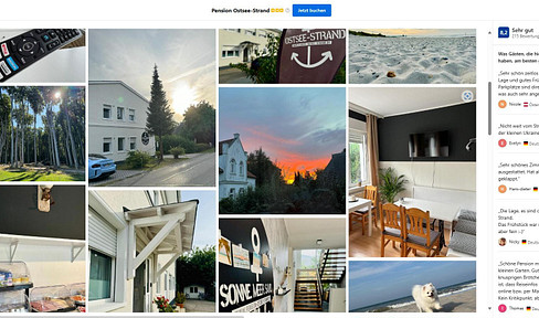 8 rooms, each with two single beds or a double bed, including a bathroom and refrigerator, plus a shared kitchen and parking space.