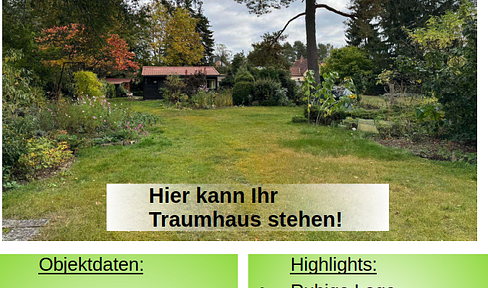 Building plot 1250m² for 1-2-family house in Hohen Neuendorf, below the standard land value!