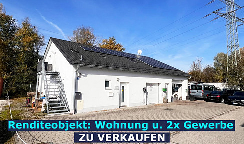 ++ Provisionsfreies Renditeobjekt - Wohnung u. 2x Gewerbe ++
