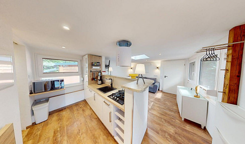 Privater Rückzugsort im Grünen: saniertes Holzhaus mit Top-Ausstattung