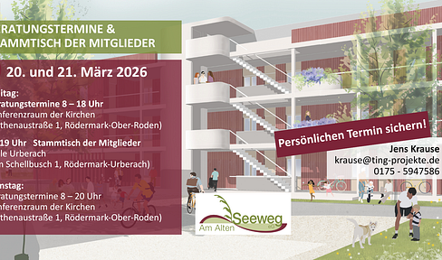 Lebendiges Wohnen am Alten Seeweg - 3-Zimmer - private Wohngenossenschaft (Mit „WBS“)