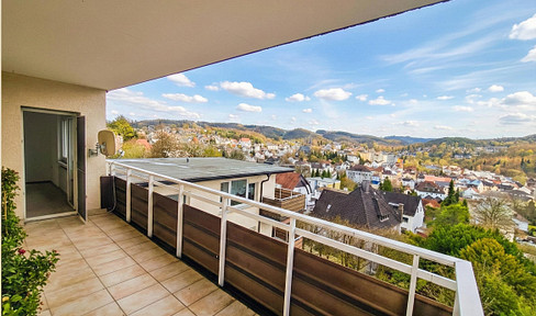 Panoramic view & space miracle: balcony, 2 cellars & (garage 6 months free of charge)