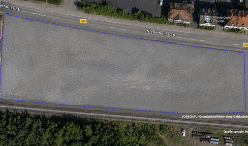 Excellent location directly on the B249 road in Eschwege - Land for sale, without any buildings.