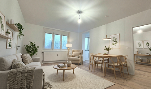 Bright 3-room apartment with loggia and green view - first occupancy after renovation!