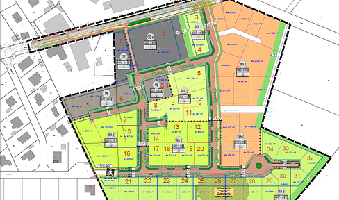 New building area in Bispingen, central location