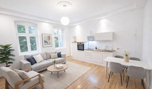 Top renovated 1.5-room apartment with garden in Potsdam Babelsberg Nord