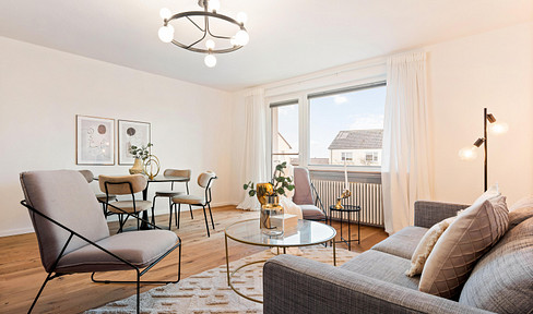 Dream apartment in the Rheingau: Freshly renovated 4-room condominium with balcony & parking space