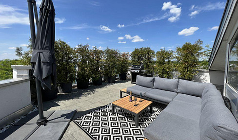 43 m² XXL roof terrace - exclusive penthouse apartment - full privacy - with far-reaching views