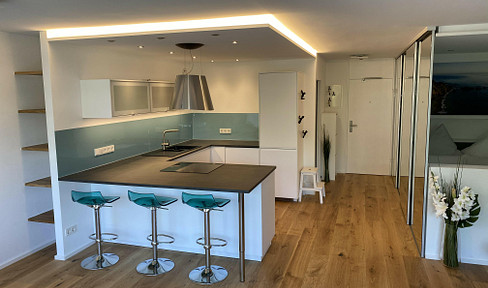 49m² as good as new apartment Neckarpromenade Living on the Neckar ready to move in only with a suitcase furnished