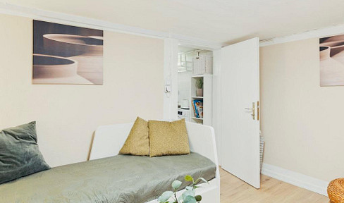 1 Bedroom Souterrain in Lurup (Hamburg West) Garden Furnished – ALL INCL. – 1-Zimmer Oase + Garten