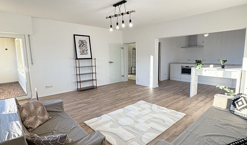 Luxuriously renovated 3-room loft apartment ready for immediate occupancy, Bad Oeynhausen, south-facing location, south-facing balcony