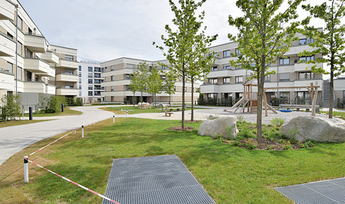 Munich Aubing (4 41) 2-room apartment 46.11 m2 ground floor partly furnished with terrace Munich West S-Bahn S4
