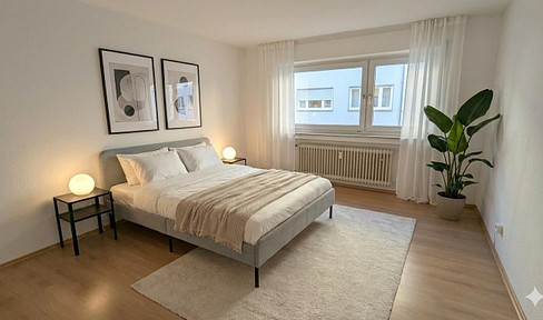Bright 2-room apartment with balcony on the 1st floor - perfect for commuters and students